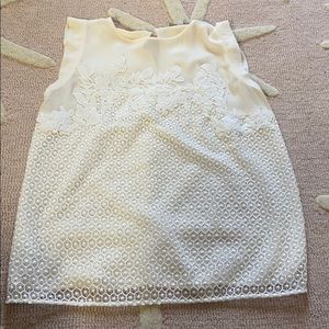 Loft Ivory Sleeveless Blouse